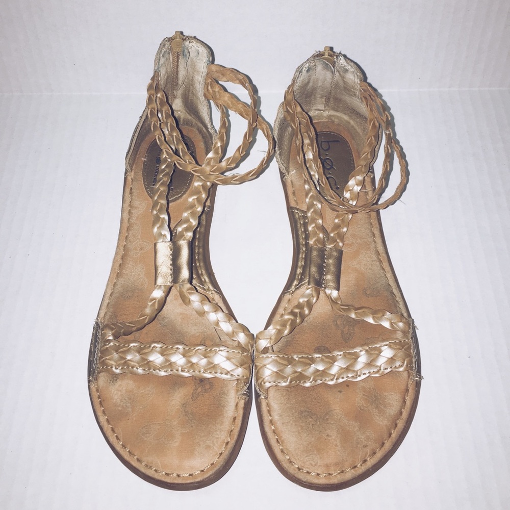 Earthy/Boho Golden sandals